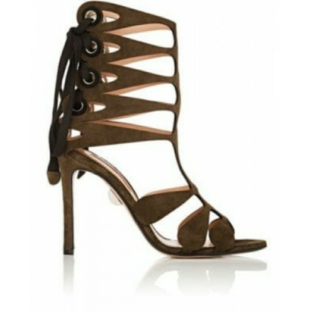 SAMUELE FAILLI Diane Suede High Heel Sandal 8.